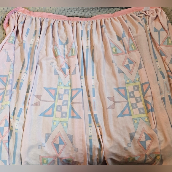 Lauren Good Day Native American Designer Pink Maxi Skirt Ribbon Southwest Tribal - Picture 7 of 11